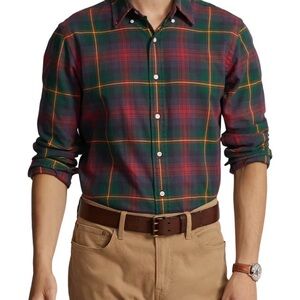 St. John's Bay Men's Multicolor Plaid Button Down Shirt